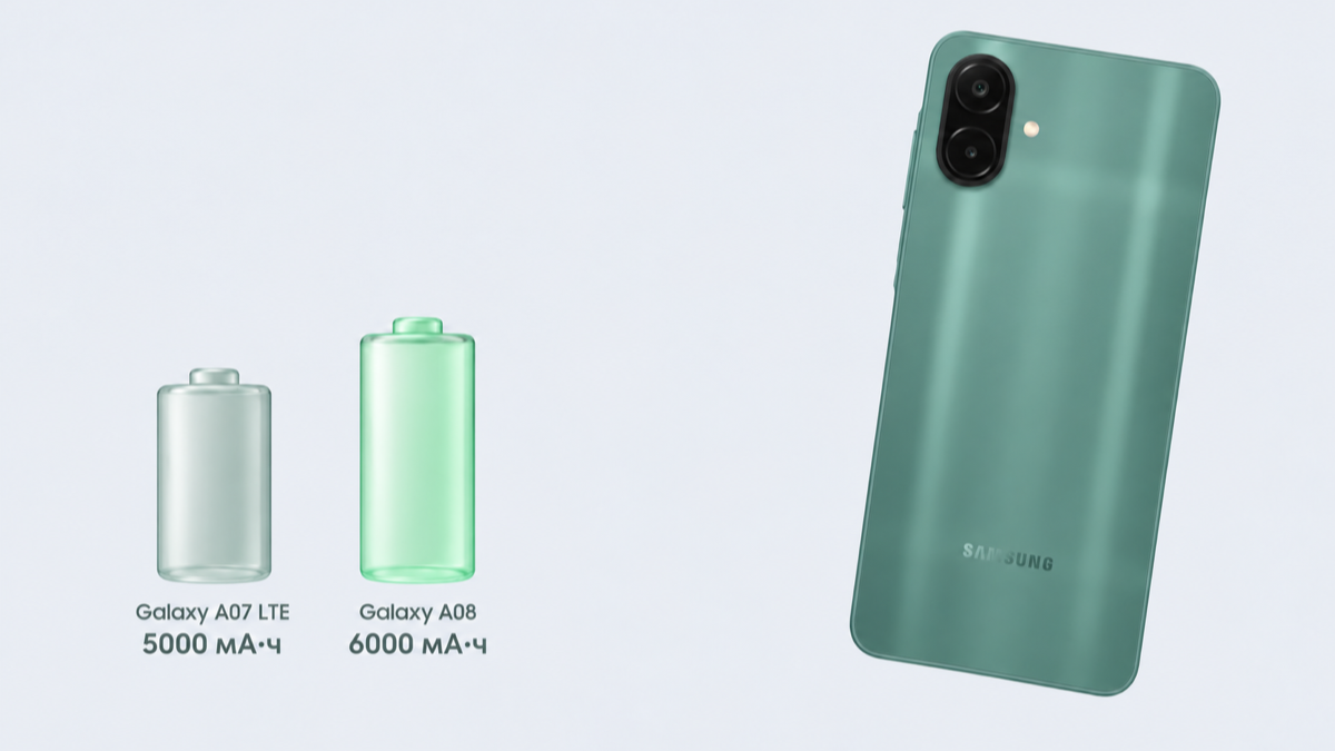 Samsung Galaxy A08 — отличия от galaxy a07