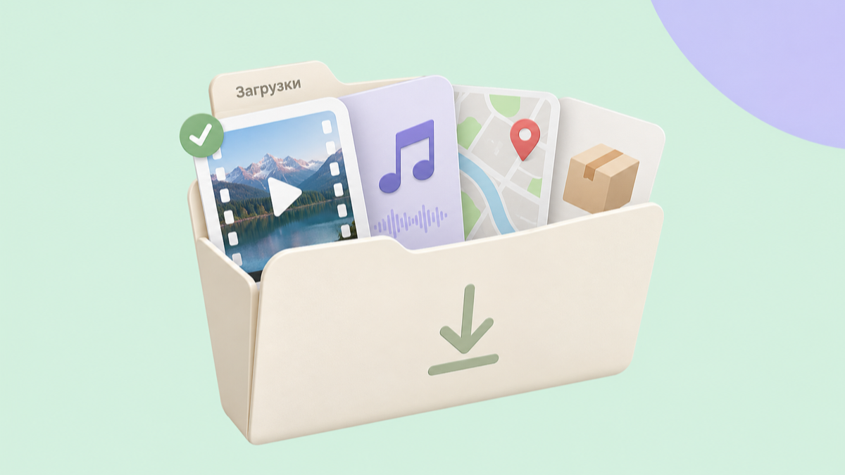 Проверьте загрузки и офлайн-контент