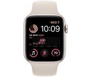 Смарт-часы Apple Watch SE 2 44mm золотистый с бежевым ремешком
