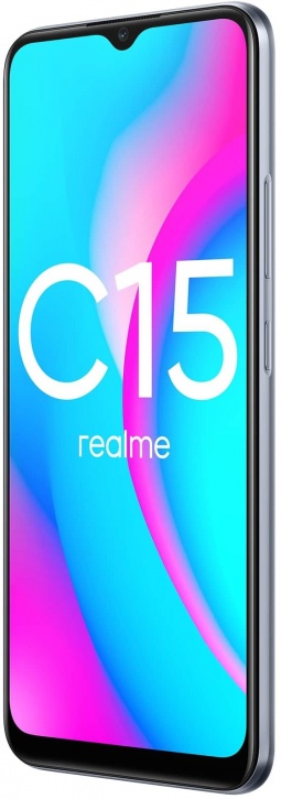 Смартфон realme C15 4/64 ГБ серебристый
