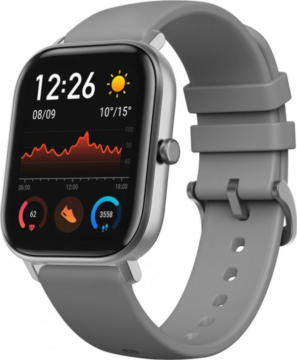 Смарт-часы Amazfit GTS серый с серым ремешком