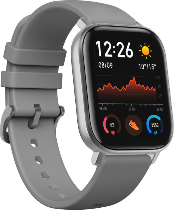 Смарт-часы Amazfit GTS серый с серым ремешком