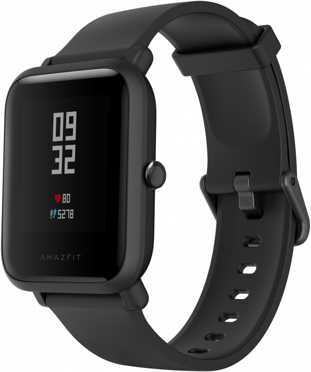 Смарт-часы Amazfit Bip Lite черный с черным ремешком