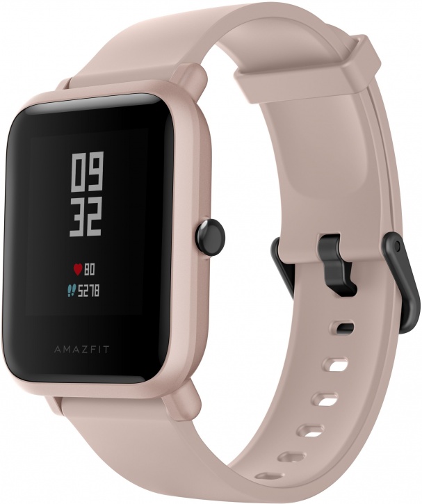 Смарт-часы Amazfit Bip Lite розовый с розовым ремешком