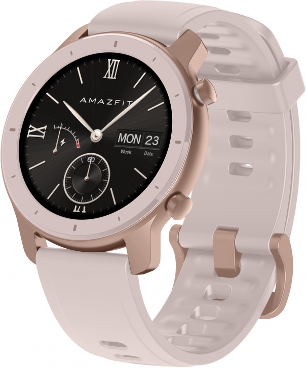 Смарт-часы Amazfit GTR 42mm розовый с розовым ремешком