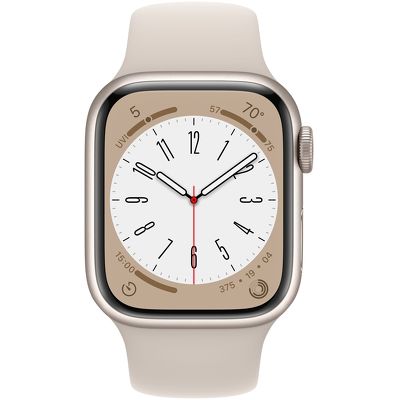 Смарт-часы Apple Watch Series 8 45mm бежевый с бежевым ремешком