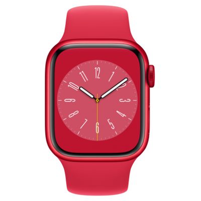 Смарт-часы Apple Watch Series 8 41mm красный с красным ремешком