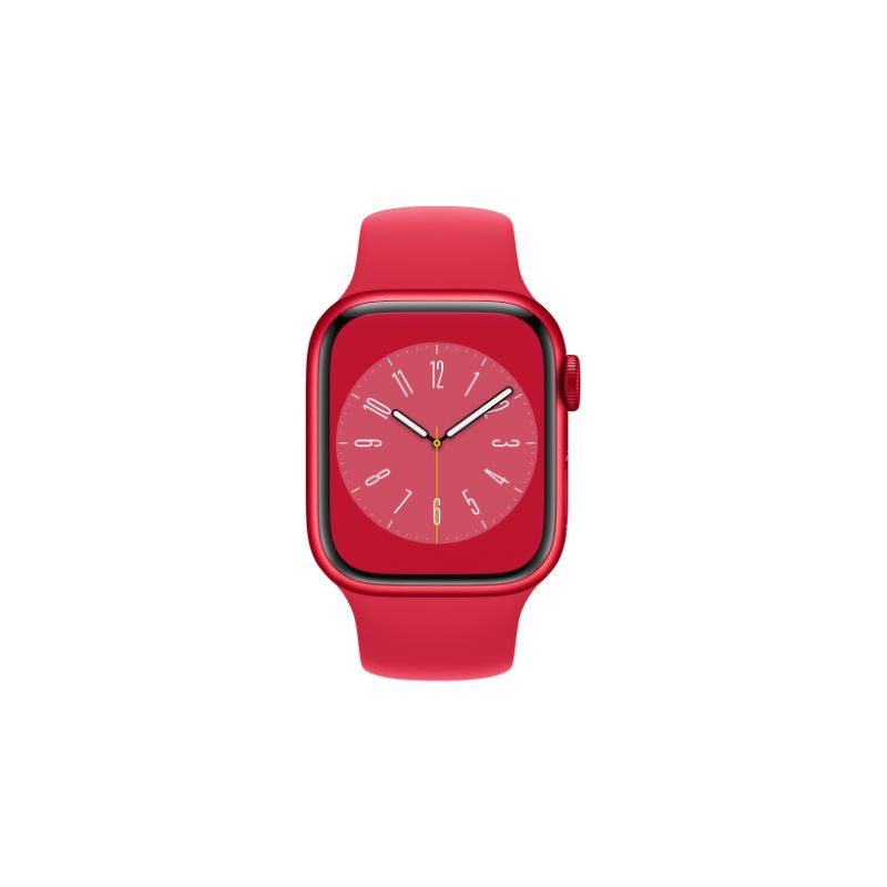 Смарт-часы Apple Watch Series 8 45mm красный с красным ремешком