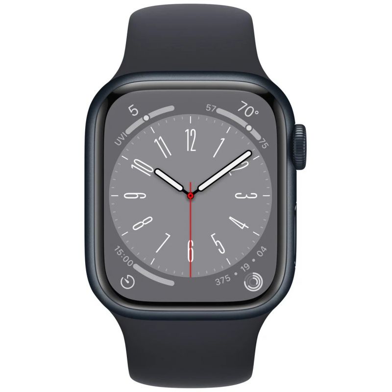 Смарт-часы Apple Watch Series 8 41mm черный с черным ремешком