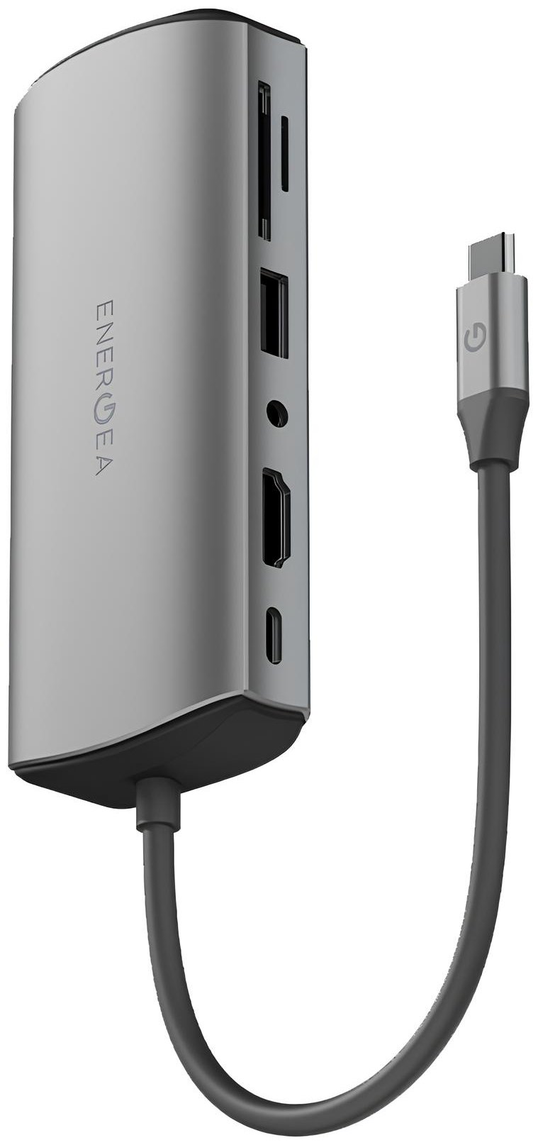 USB-концентратор EnergEA AluHUB Max 11 in 1 Superspeed Aluminium USB-C 100W Gunmetal