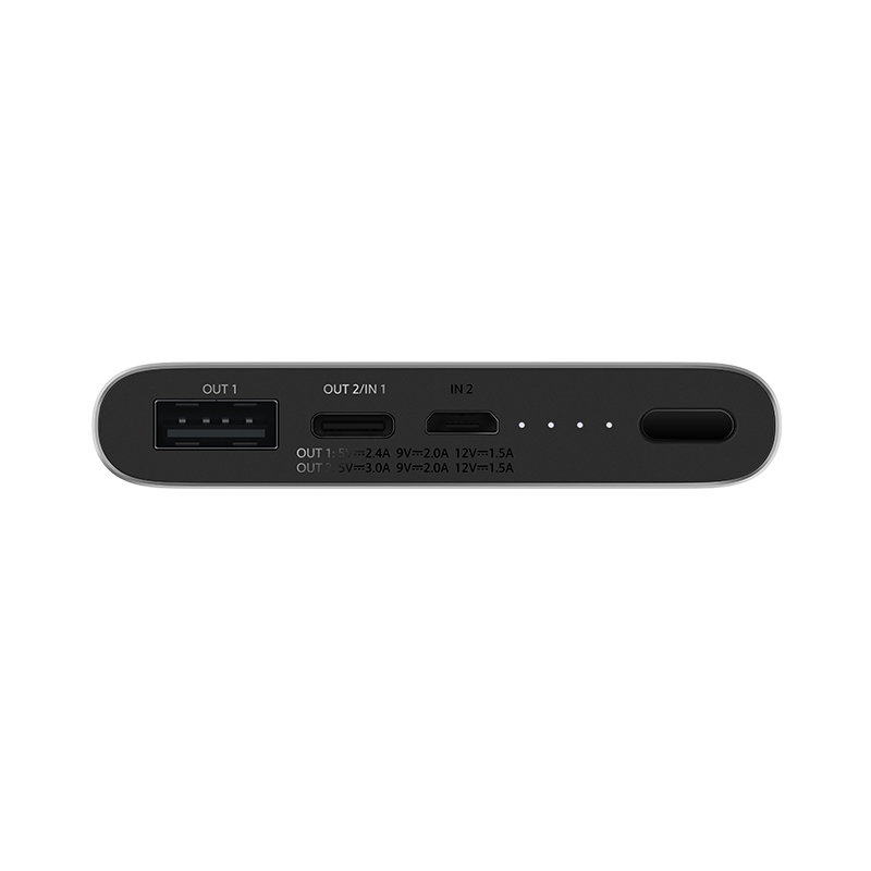 Портативный аккумулятор Xiaomi Mi Power Bank 3 Bank 3 10000 mAh серебристый