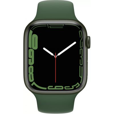 Смарт-часы Apple Watch Series 7 45mm зеленый с зеленым ремешком ЕСТ