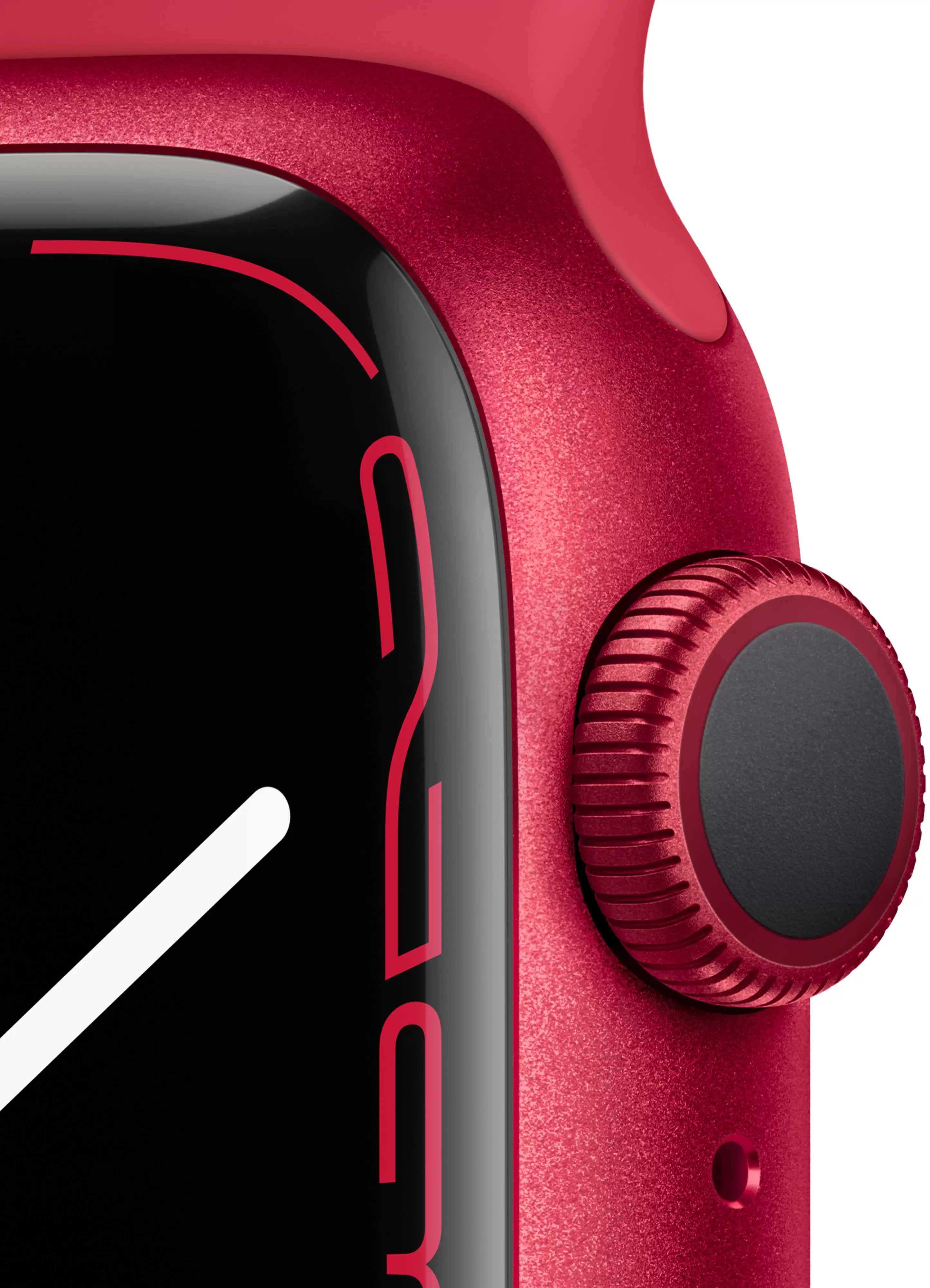 Смарт-часы Apple Watch Series 7 41mm красный с красным ремешком
