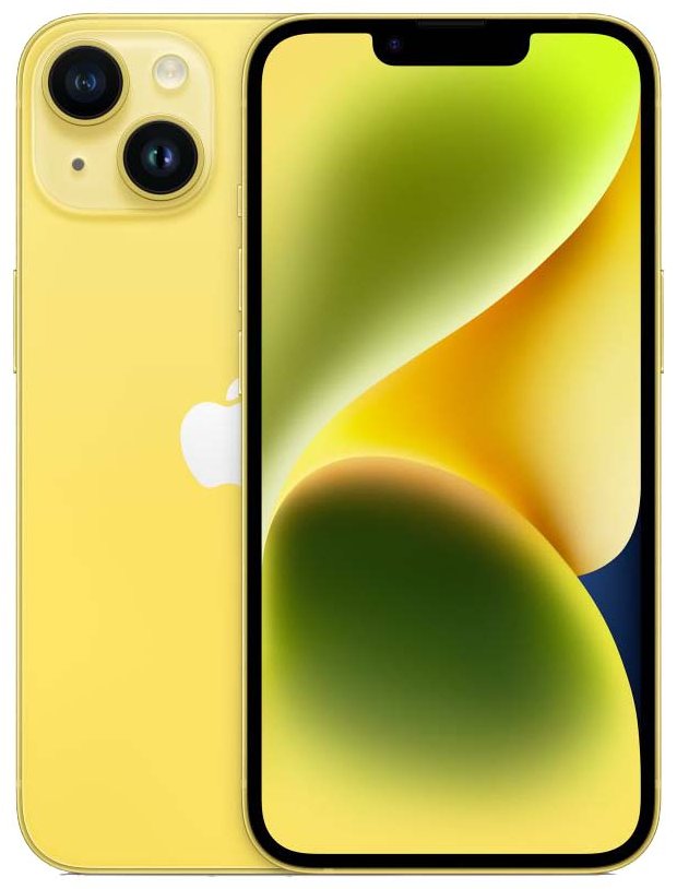 Смартфон Apple iPhone 14 256 ГБ желтый