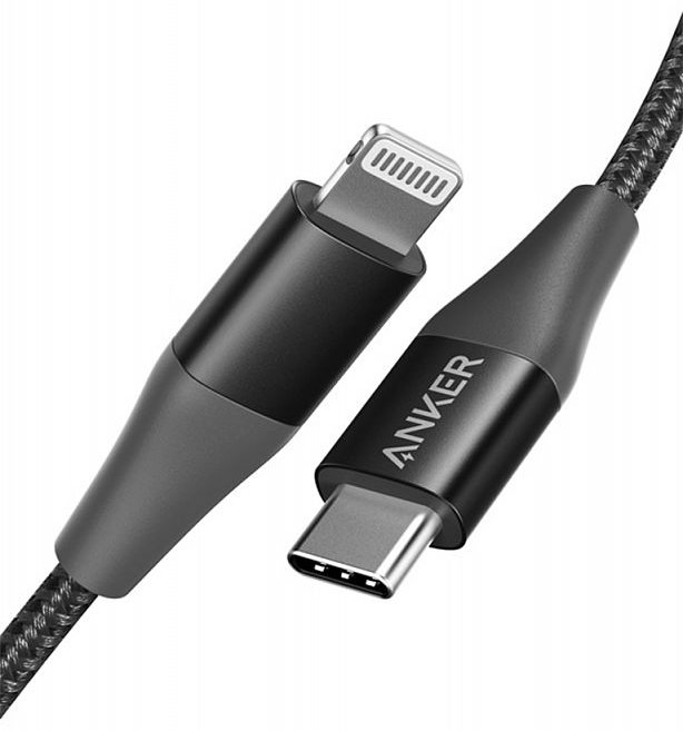 Кабель Anker PowerLine+ II USB-C to Lightning 0.9m черный A8652H11