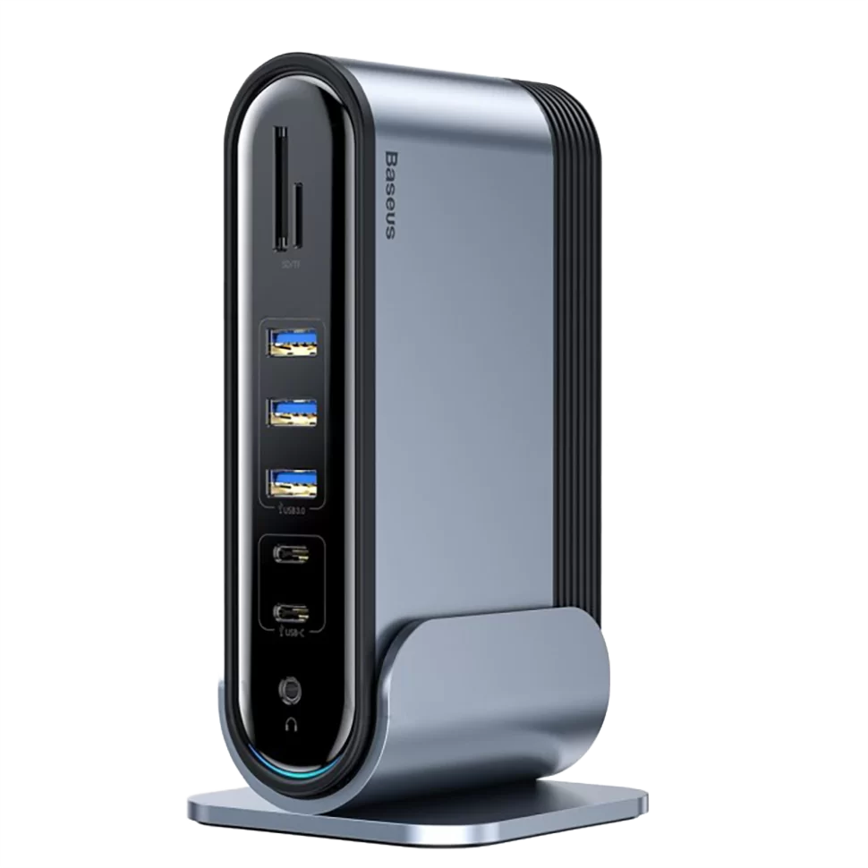 USB-концентратор Baseus Working Station Multifunctional Type-C серый
