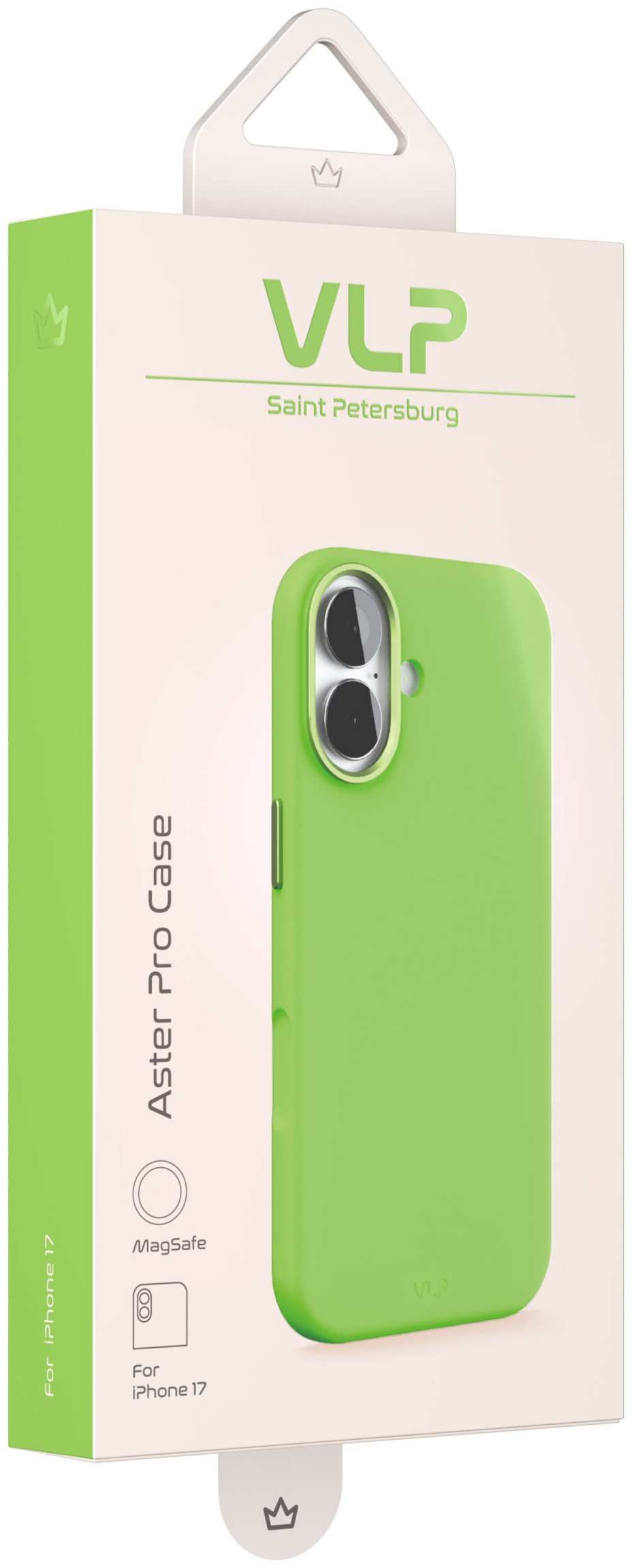 Чехол для смартфона VLP Aster Pro Case Apple iPhone 17 MagSafe зеленый