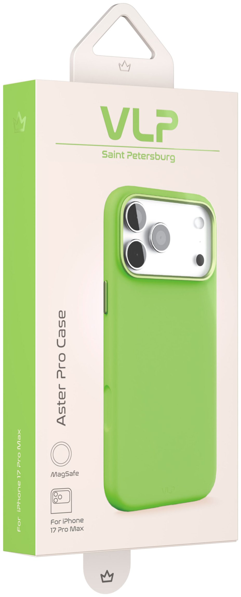Чехол для смартфона VLP Aster Pro Case Apple iPhone 17 Pro MagSafe зеленый