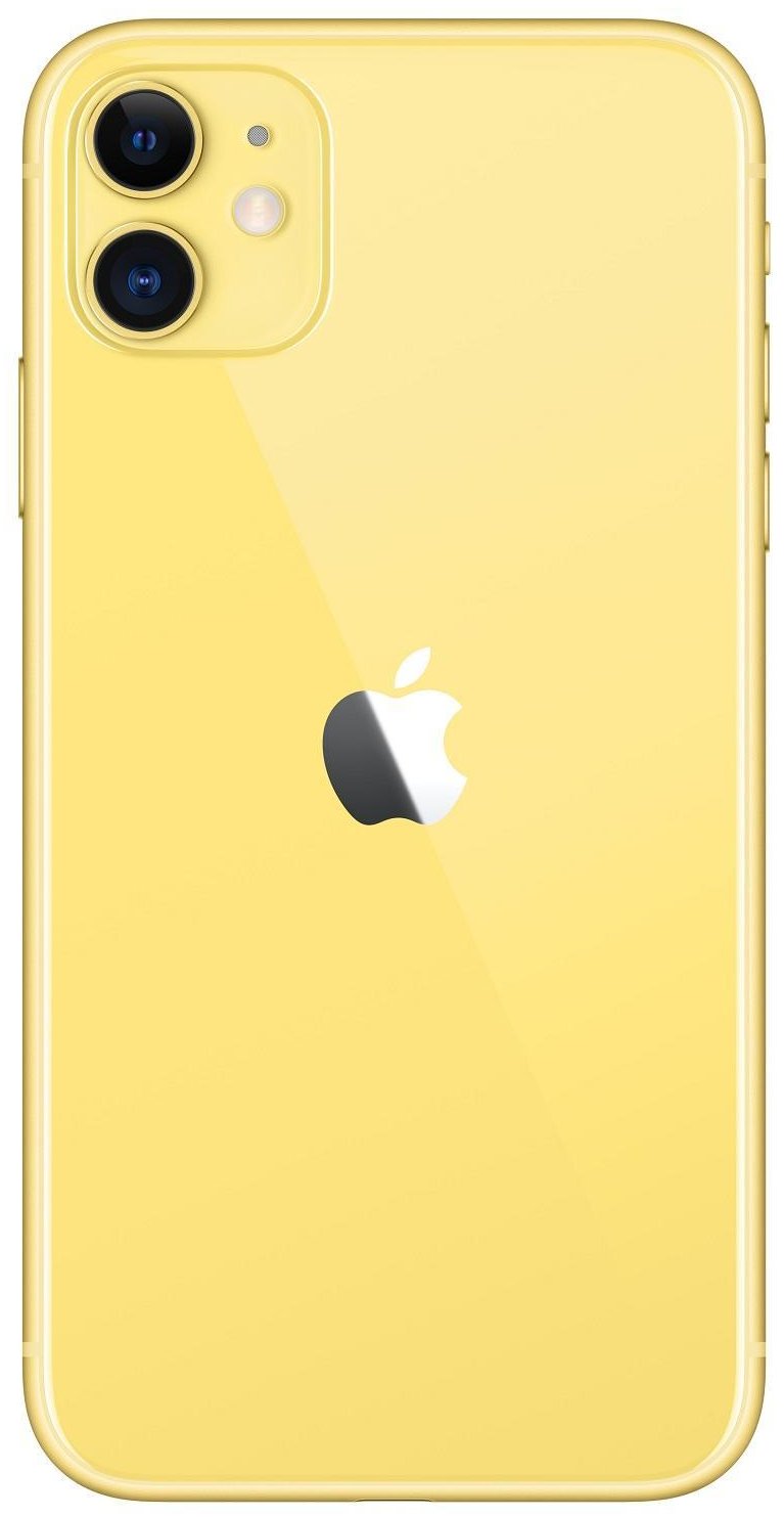 Смартфон Apple iPhone 11 128 ГБ желтый ЕСТ