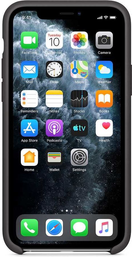 Чехол для смартфона Apple iPhone 11 Pro Max Silicone Case черный