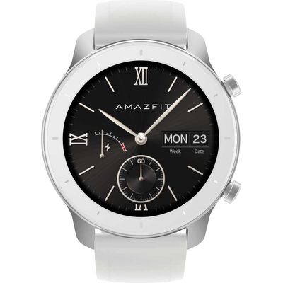 Смарт-часы Amazfit GTR 42mm белый с белым ремешком