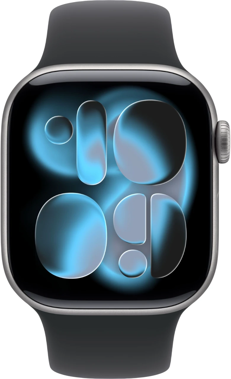 Смарт-часы Apple Watch Series 11 42mm серый с черным ремешком