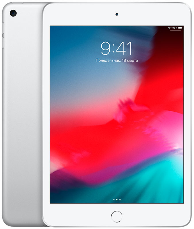 7.9" Планшет Apple iPad mini 2019 64 ГБ Wi-Fi + Cellular серебристый