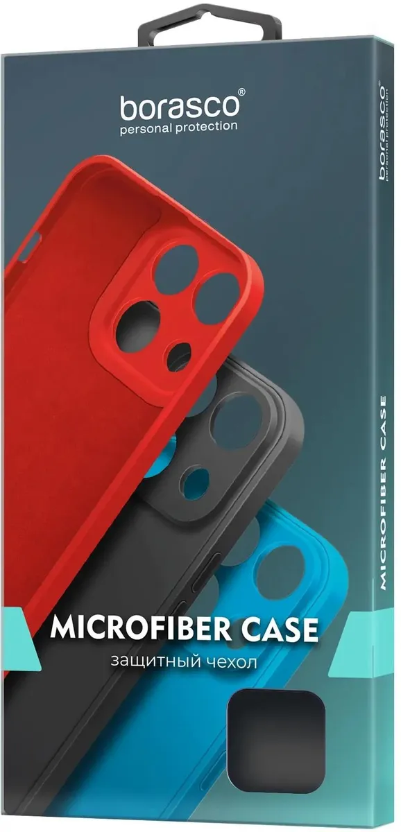 Чехол для смартфона BoraSCO Microfiber Case матовый для Apple iPhone 13 Pro Max синий