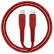 Кабель EnergEA NyloFlex Lightning to USB-C 1.5m MFI красный CBL-NFCL-RED150