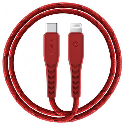 Кабель EnergEA NyloFlex Lightning to USB-C 1.5m MFI красный CBL-NFCL-RED150