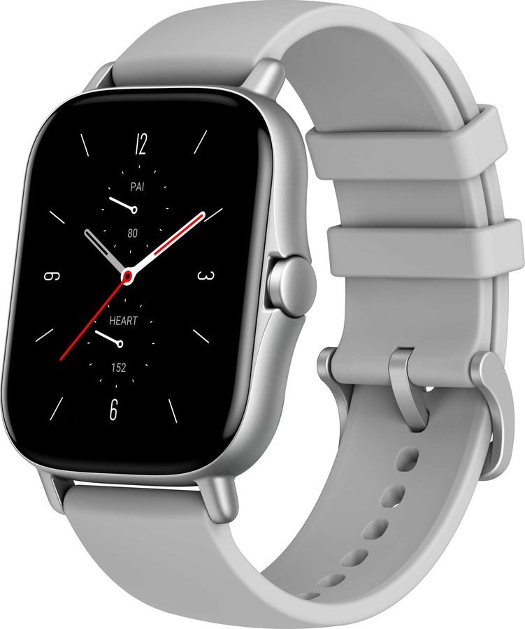 Смарт-часы Amazfit GTS 2 серебристый с серым ремешком