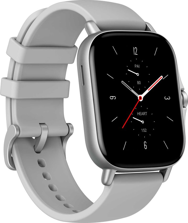 Смарт-часы Amazfit GTS 2 серебристый с серым ремешком