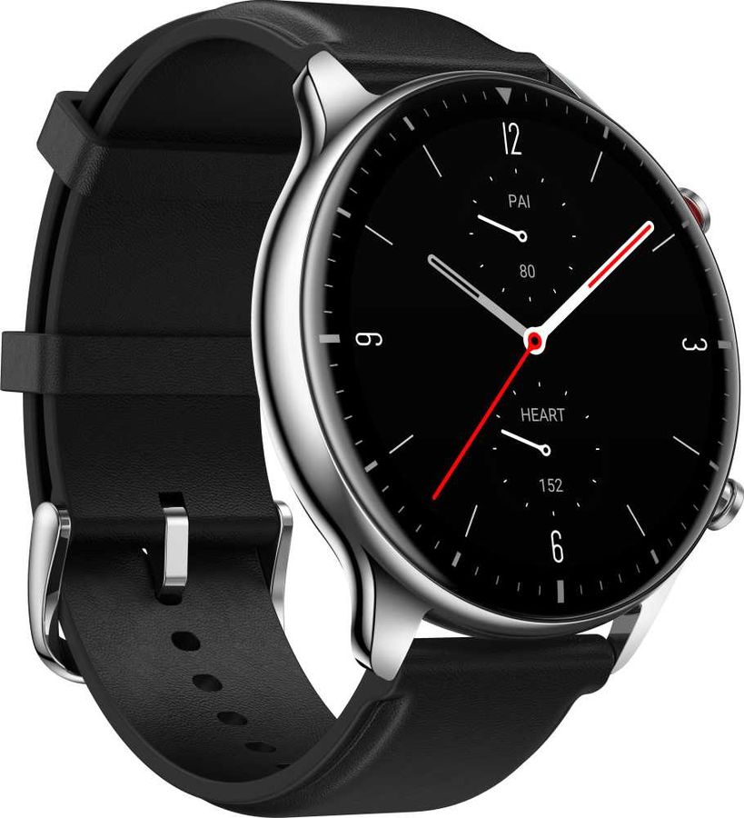 Смарт-часы Amazfit GTR 2 Classic серебристый с черным ремешком