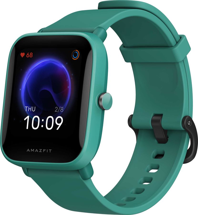 Смарт-часы Amazfit Bip U зеленый с зеленым ремешком