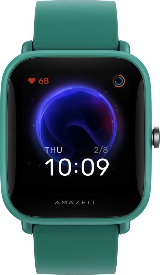 Смарт-часы Amazfit Bip U зеленый с зеленым ремешком