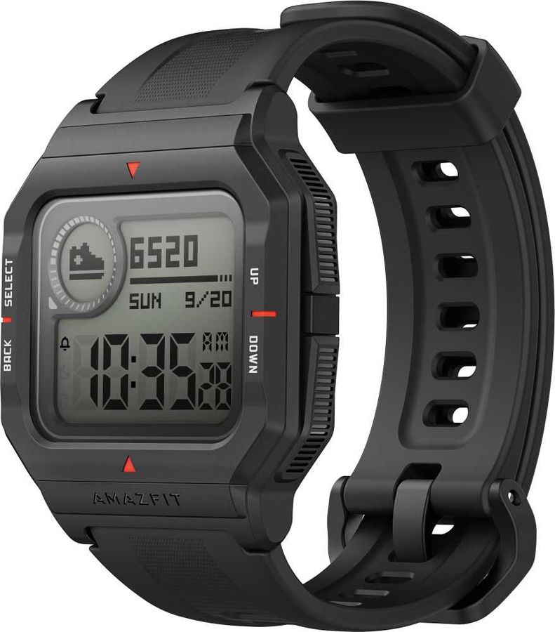 Смарт-часы Amazfit Neo черный с черным ремешком