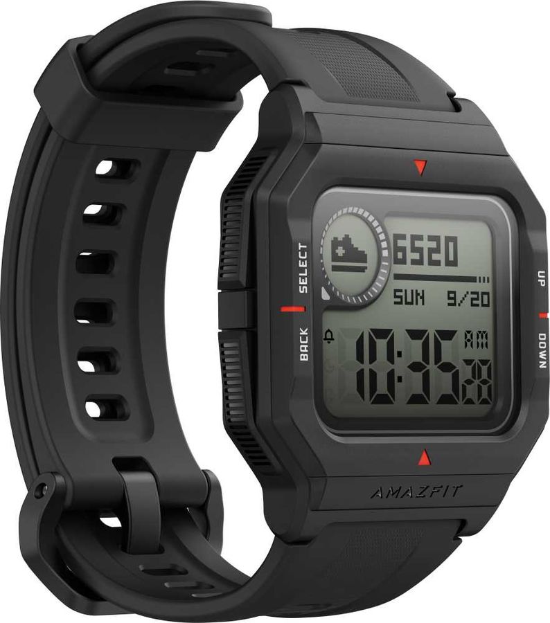 Смарт-часы Amazfit Neo черный с черным ремешком