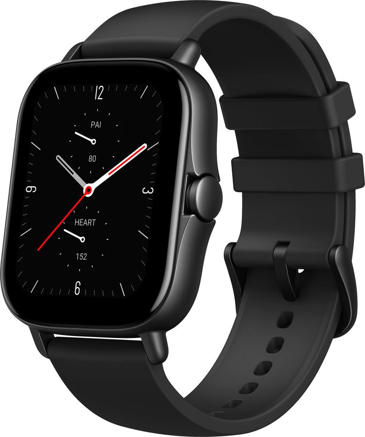 Смарт-часы Amazfit GTS 2e черный с черным ремешком