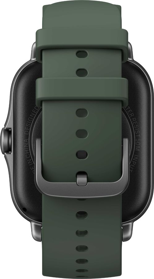 Смарт-часы Amazfit GTS 2e серый с зеленым ремешком