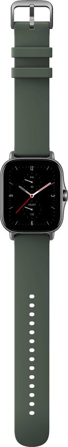 Смарт-часы Amazfit GTS 2e серый с зеленым ремешком
