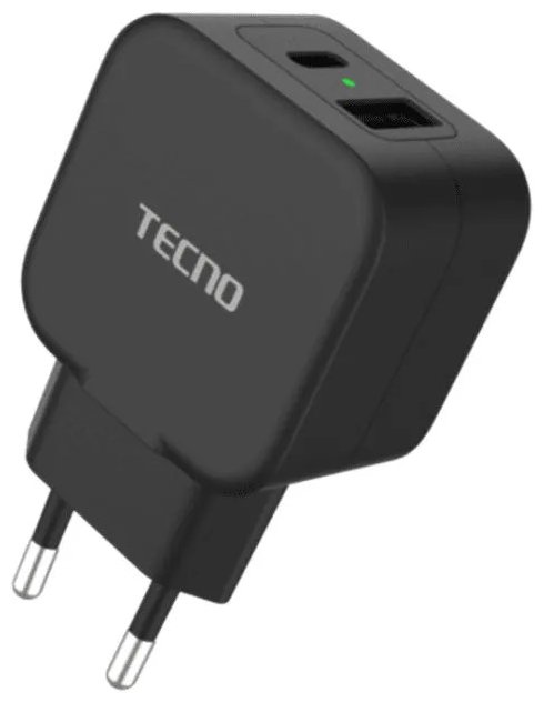 Адаптер питания Tecno Charger E20D 20W черный