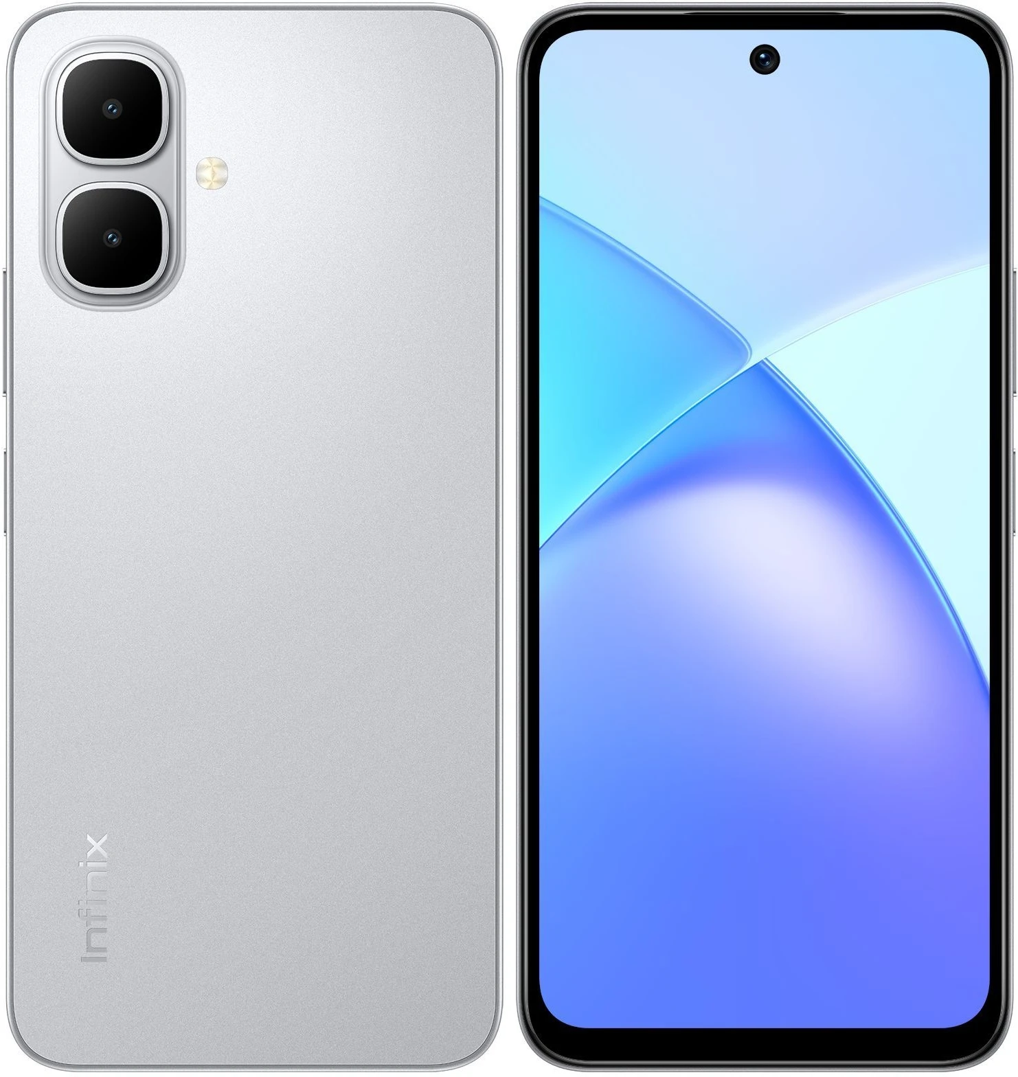 Смартфон Infinix SMART 10 4/128 ГБ серебристый