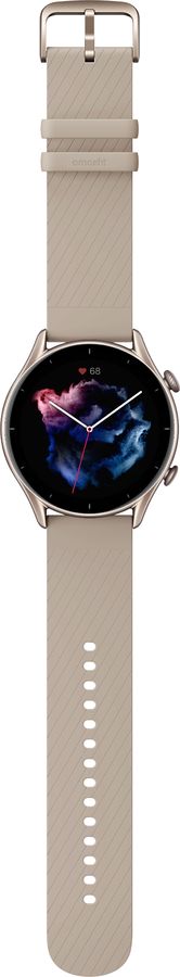 Смарт-часы Amazfit GTR 3 серый с бежевым ремешком