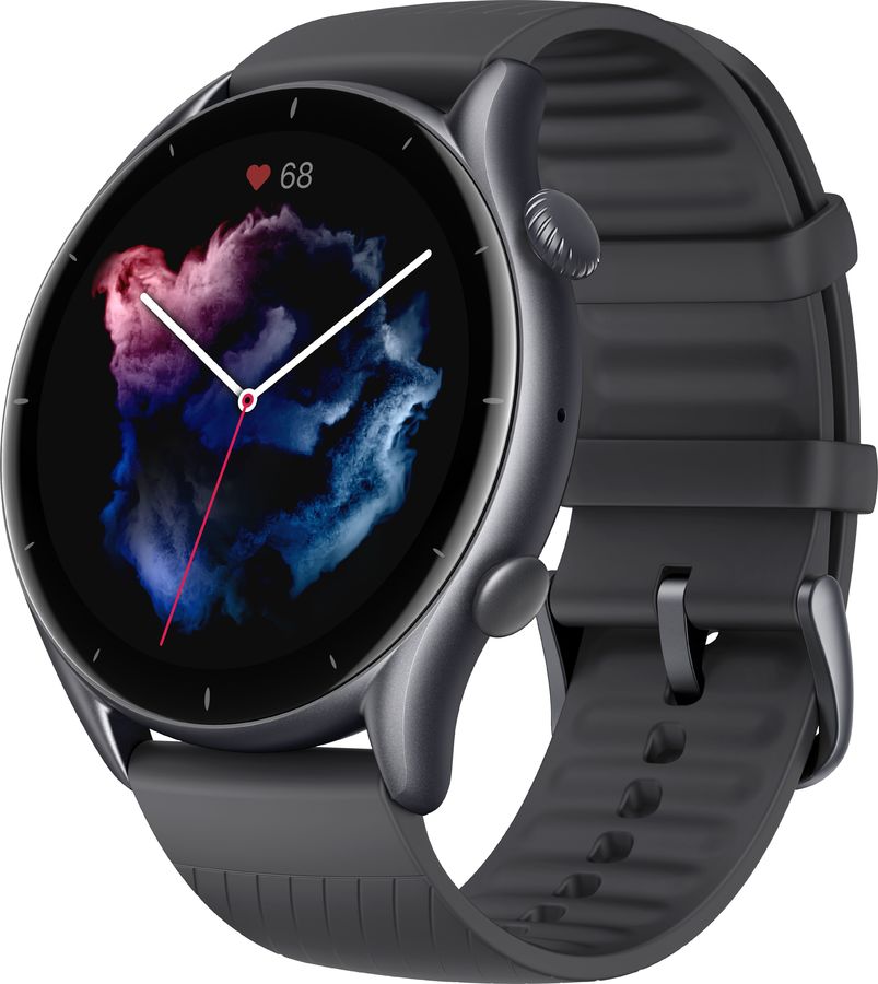 Смарт-часы Amazfit GTR 3 черный с черным ремешком