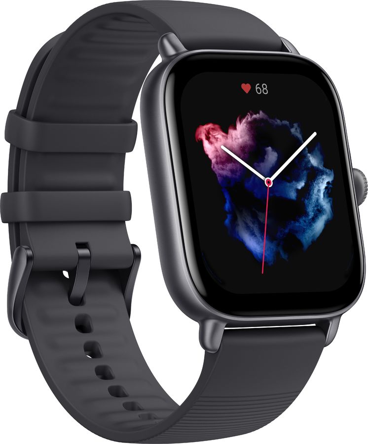 Смарт-часы Amazfit GTS 3 черный с черным ремешком