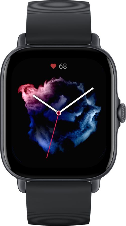 Смарт-часы Amazfit GTS 3 черный с черным ремешком