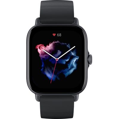 Смарт-часы Amazfit GTS 3 черный с черным ремешком