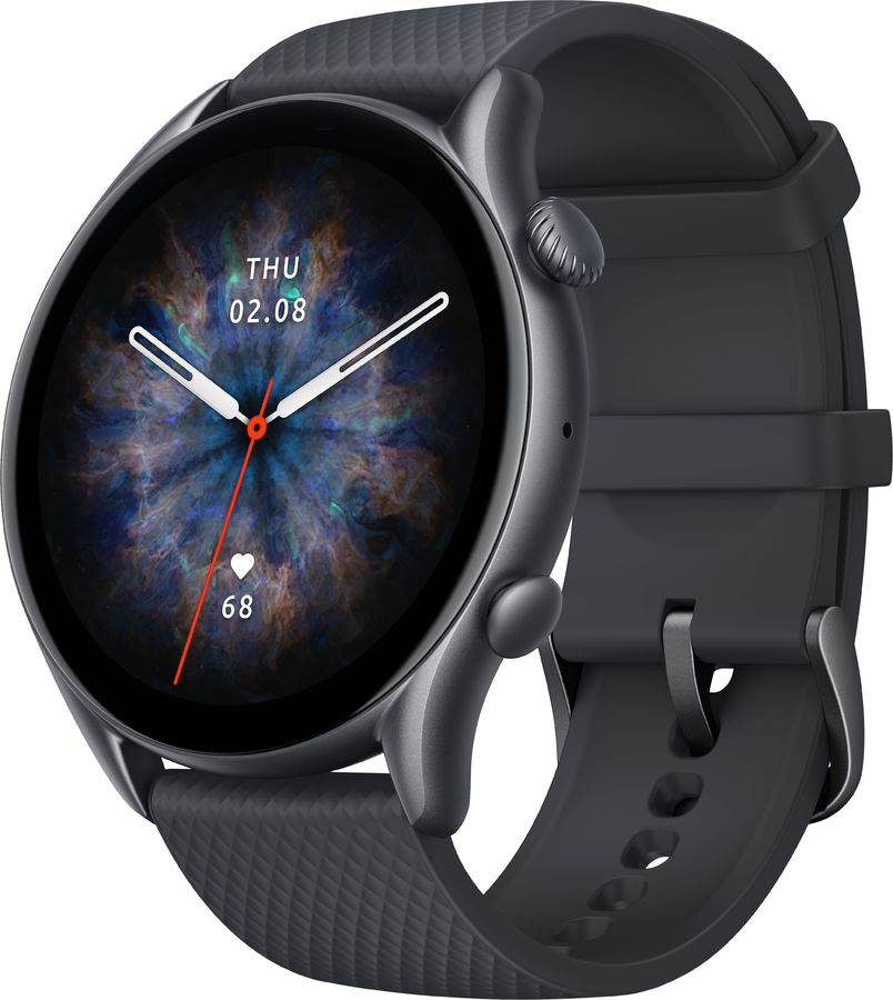 Смарт-часы Amazfit GTR 3 Pro черный с черным ремешком