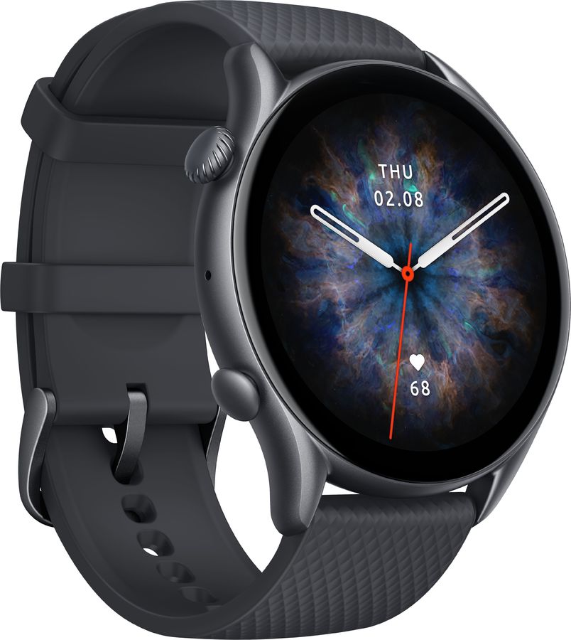 Смарт-часы Amazfit GTR 3 Pro черный с черным ремешком