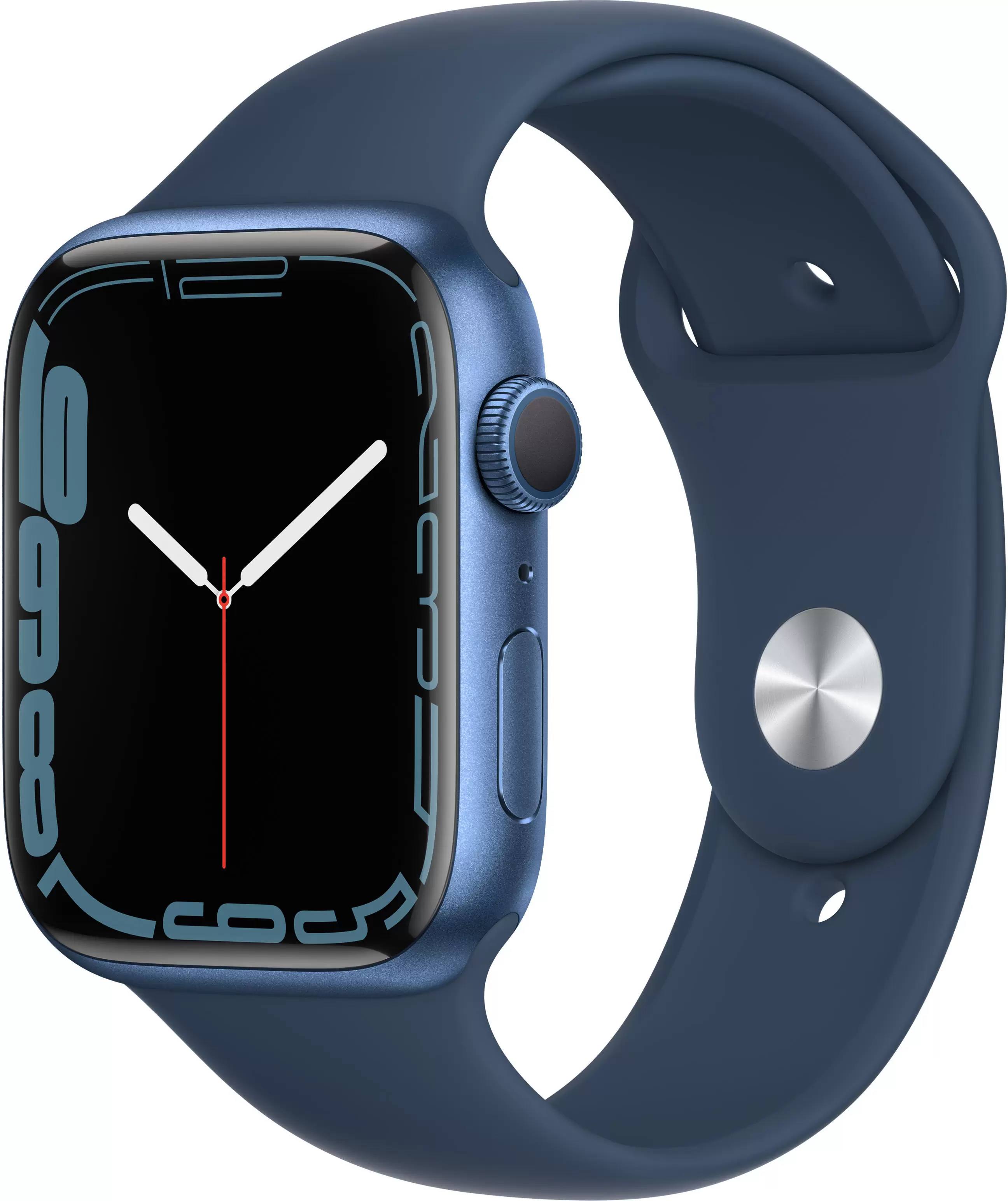 Смарт-часы Apple Watch Series 7 45mm синий с синим ремешком ЕСТ